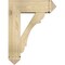 Ekena Millwork Olympic Arts and Crafts Rough Sawn Bracket w/ Offset Brace, Douglas Fir, 8"W x 24"D x 32"H BKT0806X24X32OLY03RDF - alternate 2